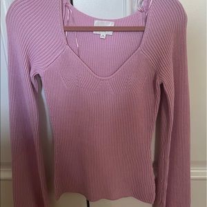 Line and dot sweater